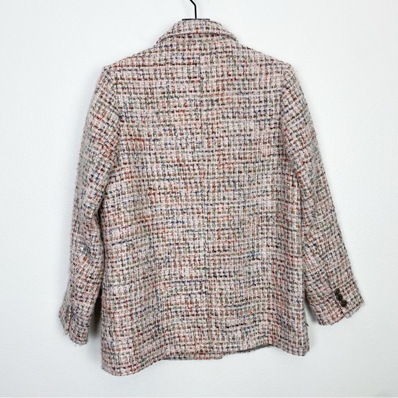 Anine Bing Diana Wool Blend Tweed Blazer - Picture 5 of 9